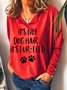 It's Not Dog Hair It's Fur-Fetti Women's Lapel Sweatshirt