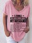 Five Things About My Husband T-shirt