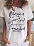 Blessed By God Spoiled By Husband Protected By Both Women's Short sleeve Top
