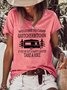 Welcome to Camp Quitcherbitchin Casual Cotton Blends Short sleeve Top