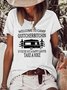 Welcome to Camp Quitcherbitchin Casual Cotton Blends Short sleeve Top
