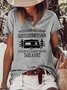 Welcome to Camp Quitcherbitchin Casual Cotton Blends Short sleeve Top