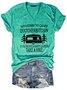 Funny Letter Short Sleeve T-Shirt