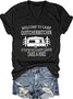 Funny Letter Short Sleeve T-Shirt