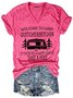 Funny Letter Short Sleeve T-Shirt