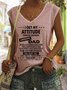 I Get My Attitude From Awesome Dad Casual Knit Tank