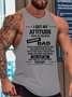 I Get My Attitude From Awesome Dad Funny Tank Top