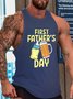 First Father's Day New Father Gift Tank Top