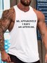 Obviously I Have An Attitude Men‘s Tank