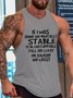 Mens If I Was Skinny And Mentally Stable I’d Be Unstoppable Y’all Are Lucky I’m Squishy And Crazy, Skinny and Squishy Humor Sarcastic Sleeveless Crew Neck Knit Tank