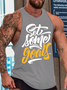 Set Some Goals Sporty Crew Neck Knit Tank