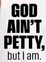 Men's I'm Petty Funny Print Casual Knit Tank
