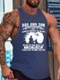 Dad And Son Not Always Eye To Eye But Always Heart To Heart Sleeveless Crew Neck Knit Tank