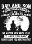 Dad And Son Not Always Eye To Eye But Always Heart To Heart Sleeveless Crew Neck Knit Tank