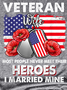 Veteran wife some people never meet their heroes veteran day Regular Fit Letter Cotton Blends Short Sleeve T-Shirt