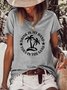 Drink In My Hand Toes In The Sand Basics Casual Short Sleeve T-Shirt