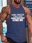 orry Princess I Only Date Women Who Might Stab Me Sleeveless Crew Neck Knit Tank