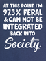 Funny I'm 97.3% Feral Sleeveless Casual Tank
