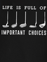 Men's Casual Life Is Full Of Important Choice Knit Tank