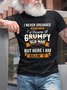 Men's Vintage Crew Neck Short Sleeve T-Shirt