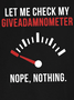 Humorous Graphic Novelty Funny Let Me Check My Giveadamnometer  Casual Sleeveless Tank Top
