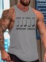 Men's Casual Life Is Full Of Important Choice Knit Tank