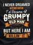 Men's Vintage Crew Neck Short Sleeve T-Shirt