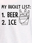 Men's Beer and Ice Funny Casual Sleeveless Knit Tank