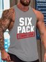 Six Pack Coming Soon Funny Fitness Crew Neck Tank Top