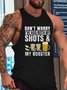 Don't worry I've had both my shots and booster Funny Sleeveless Casual Knit Tank