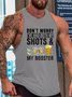 Don't worry I've had both my shots and booster Funny Sleeveless Casual Knit Tank