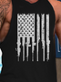 Rifle Flag Men's Sleeveless Casual Tank Top