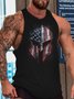 Men American Flag Sleeveless Tank Top