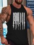 Rifle Flag Men's Sleeveless Casual Tank Top