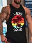 Vacay Squad Summer Vacation Crew Neck Tank Top