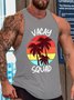 Vacay Squad Summer Vacation Crew Neck Tank Top