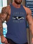 sea eagles men’s Casual Crew Neck Tank Top