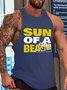 Sun Of A Beach Men's Text Letters Tank Top