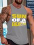 Sun Of A Beach Men's Text Letters Tank Top