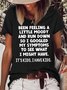 Womens I Have Kids Funny Letter Printed  Casual Short Sleeve  T-Shirt