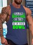 letter men’s Crew Neck Tank Top