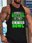 letter men’s Crew Neck Tank Top