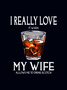 I Really Love My Wife Funny Crew Neck Tank Top
