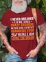 Mens I Never Dreamed I'D Be This Crazy Grandpa Cotton T-Shirt