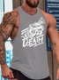 Men Snake Letter Printing Loose Tank Top
