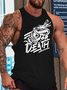 Men Snake Letter Printing Loose Tank Top