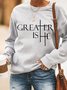 Greater Is He Cross Women's Sweatshirt