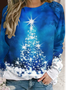 Womens Christmas Crew Neck Sweatshirt