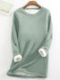 Crew Neck Regular Fit Plain Women's Sweatshirt