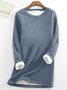 Crew Neck Regular Fit Plain Women's Sweatshirt